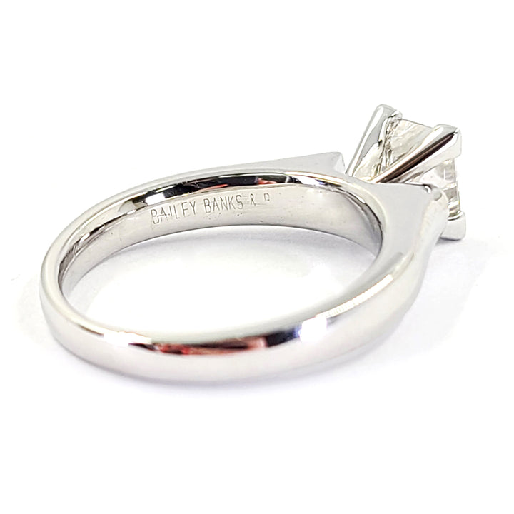 1.02 Carat Princess Cut Diamond Engagement Ring