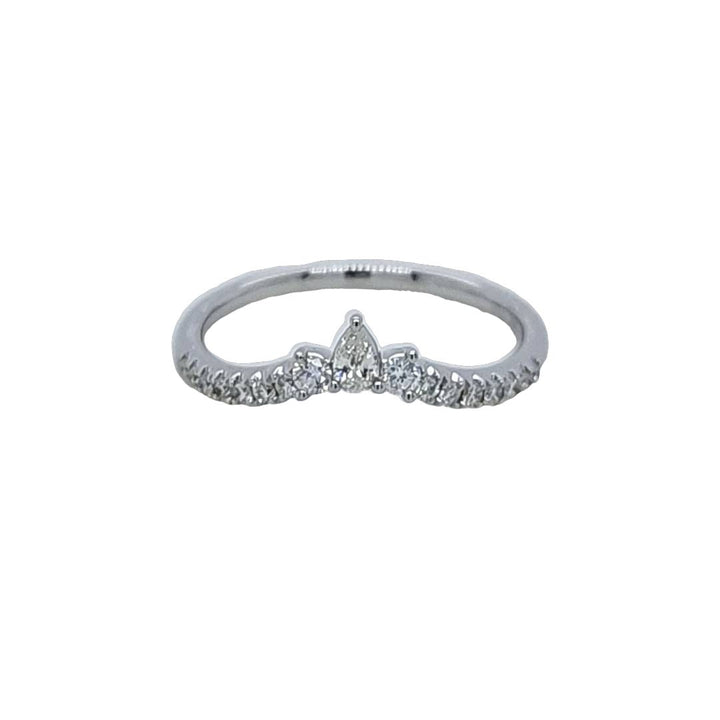 Diamond Tiara Curved Ring