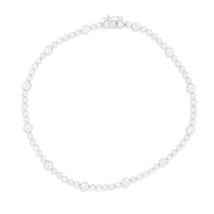 1.96 Carat Alternating Diamond Bracelet