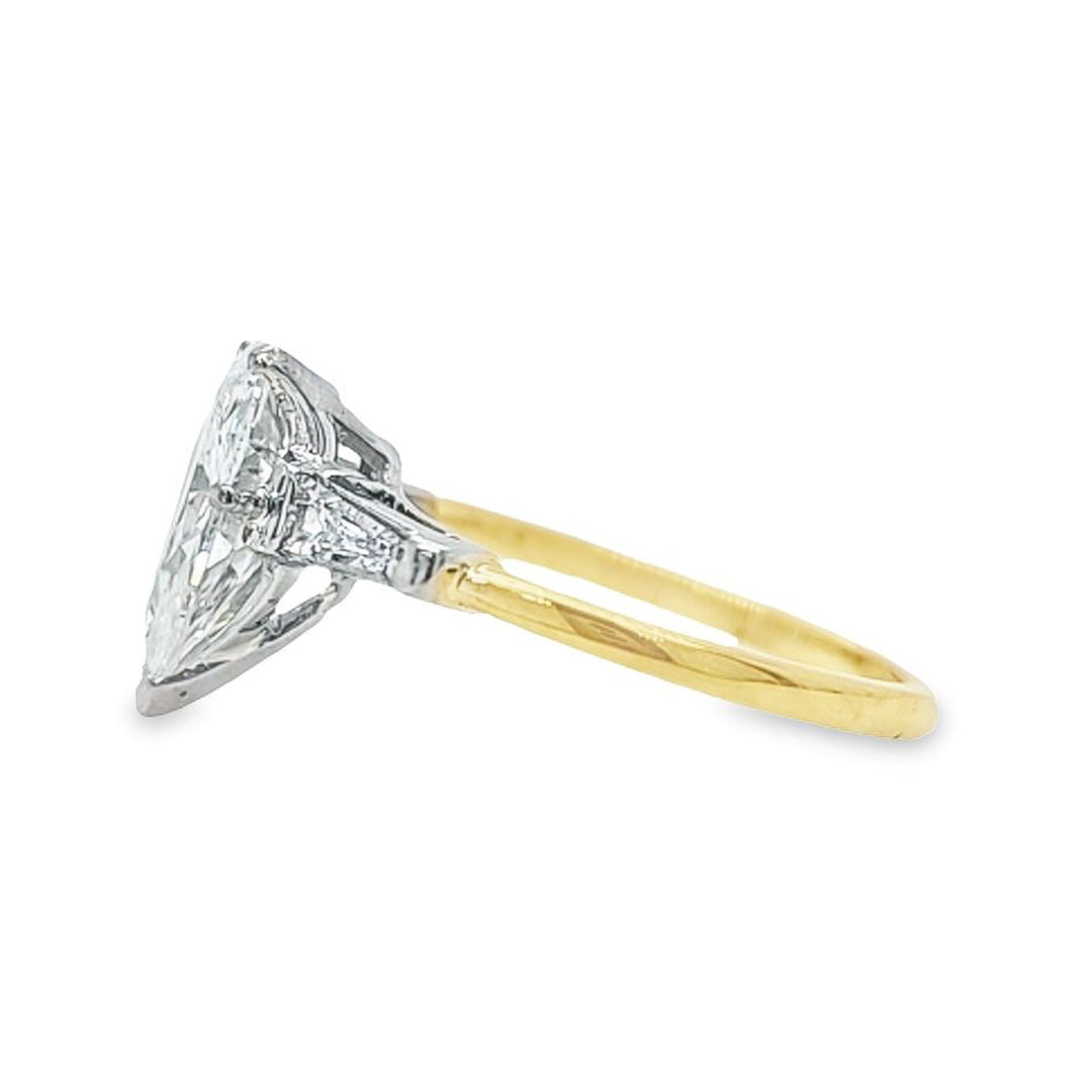 2.39 Carat Pear Shape Diamond Engagement Ring