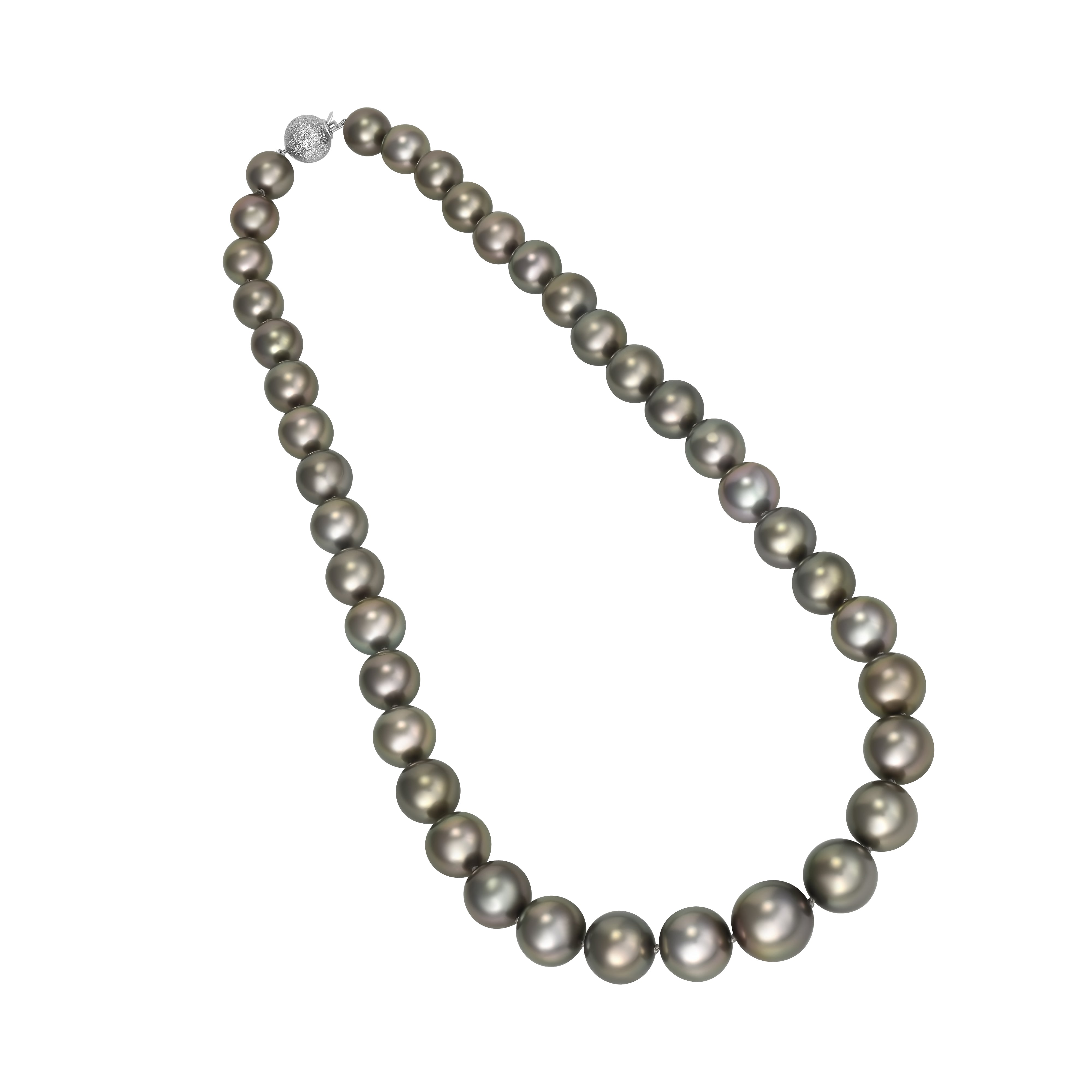 Estate Tahitian 14 Karat White Gold Necklace Miami FL Coral Gables