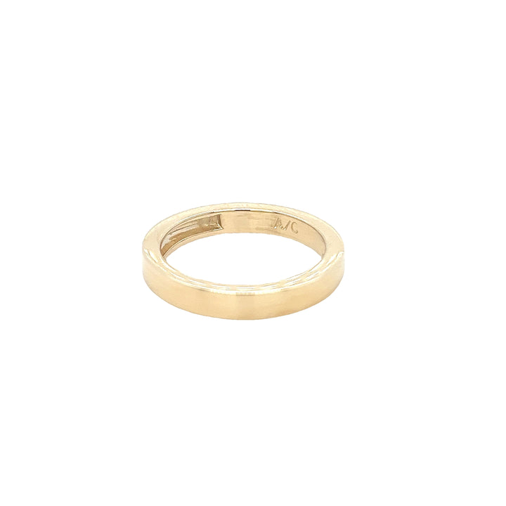 14K Yellow Gold 3mm Square Edge Wedding Band