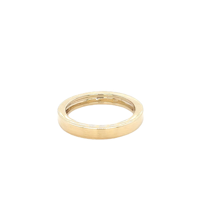 14K Yellow Gold 3mm Square Edge Wedding Band