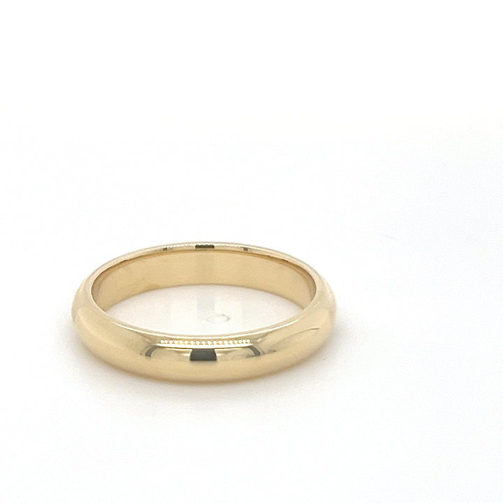 18K Yellow Gold 4mm Comfort Fit Wedding Band