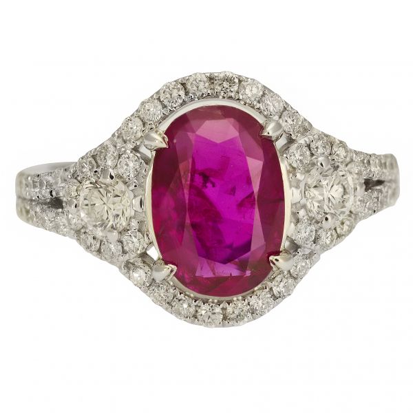 Unheated Burmese Ruby Ring