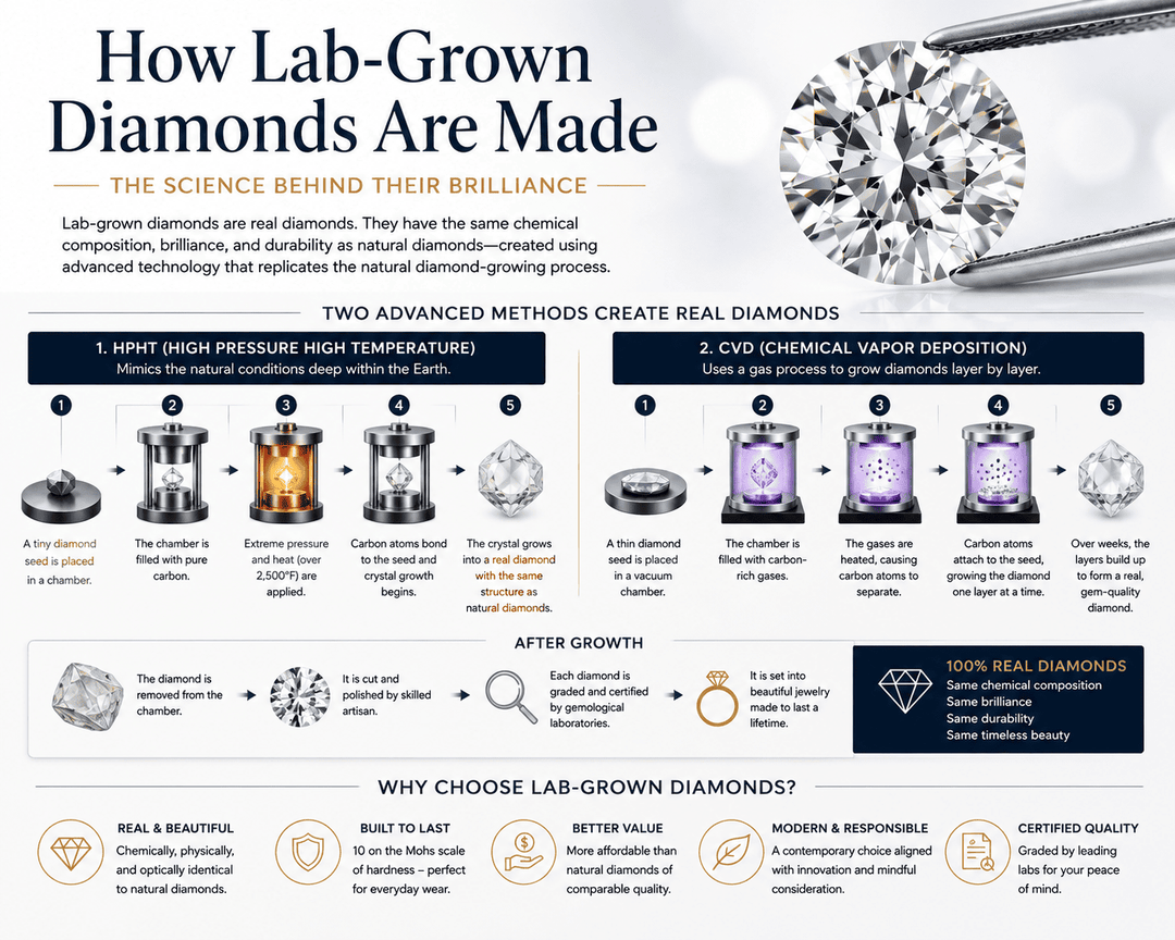 How Lab-Grown Diamonds Are Made: The Science Behind Their Brilliance