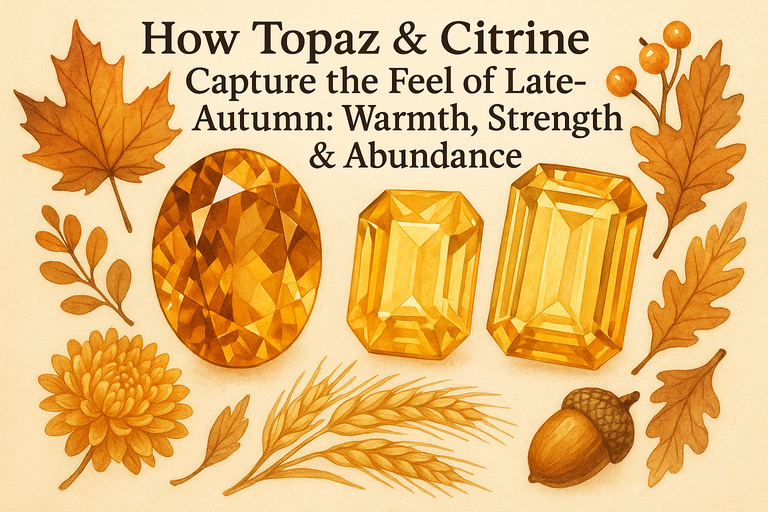 How Topaz &amp; Citrine Capture the Feel of Late-Autumn: Warmth, Strength & Abundance