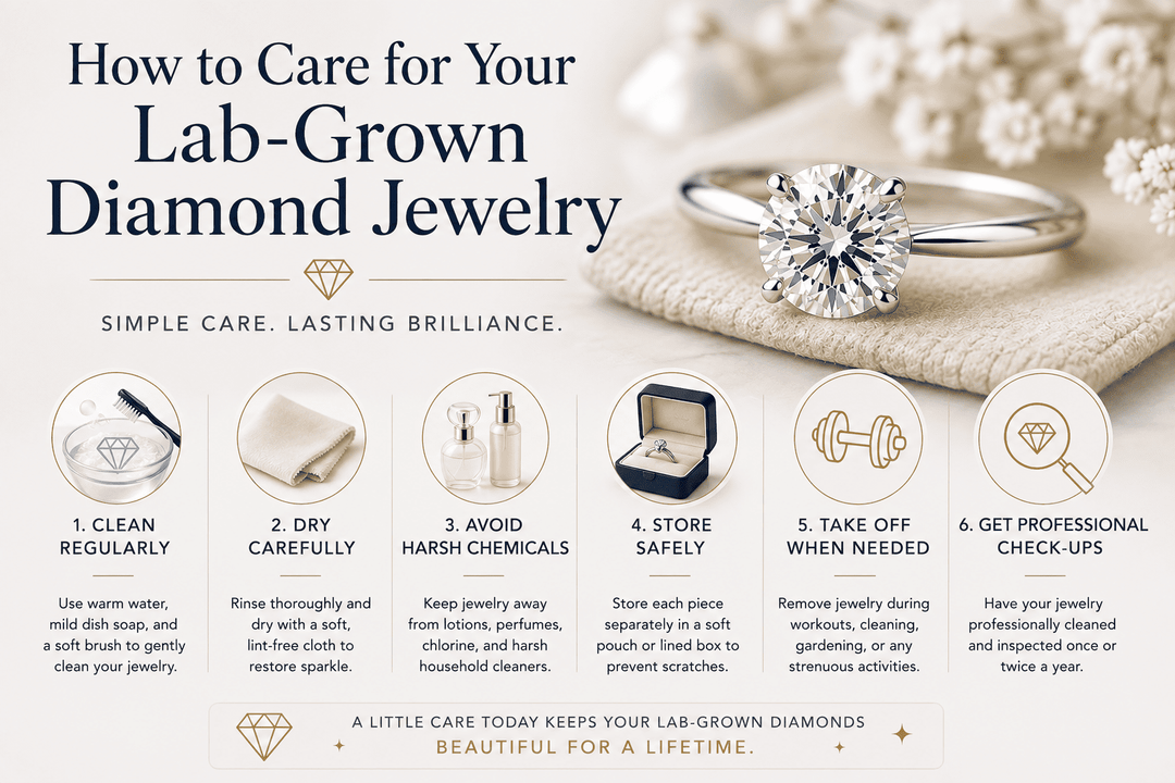 How to Care for Your Lab-Grown Diamond Jewelry