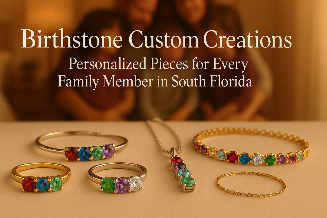 Birthstone Custom Creations: Personalized Pieces for Every Family Member in South Florida