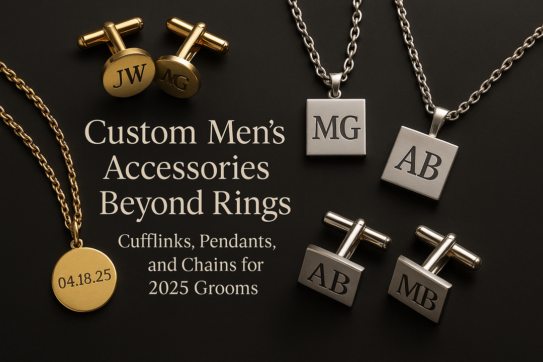 Custom Men's Accessories Beyond Rings: Cufflinks, Pendants, and Chains for 2025 Grooms
