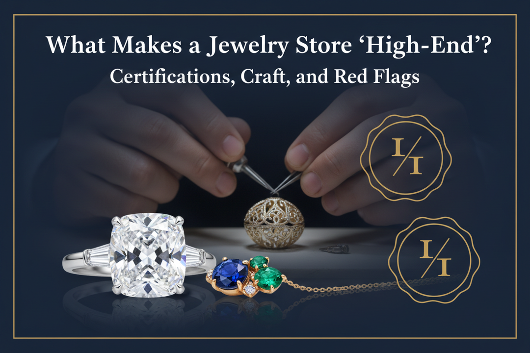 What Makes a Jewelry Store “High-End”? Certifications, Craft, and Red Flags