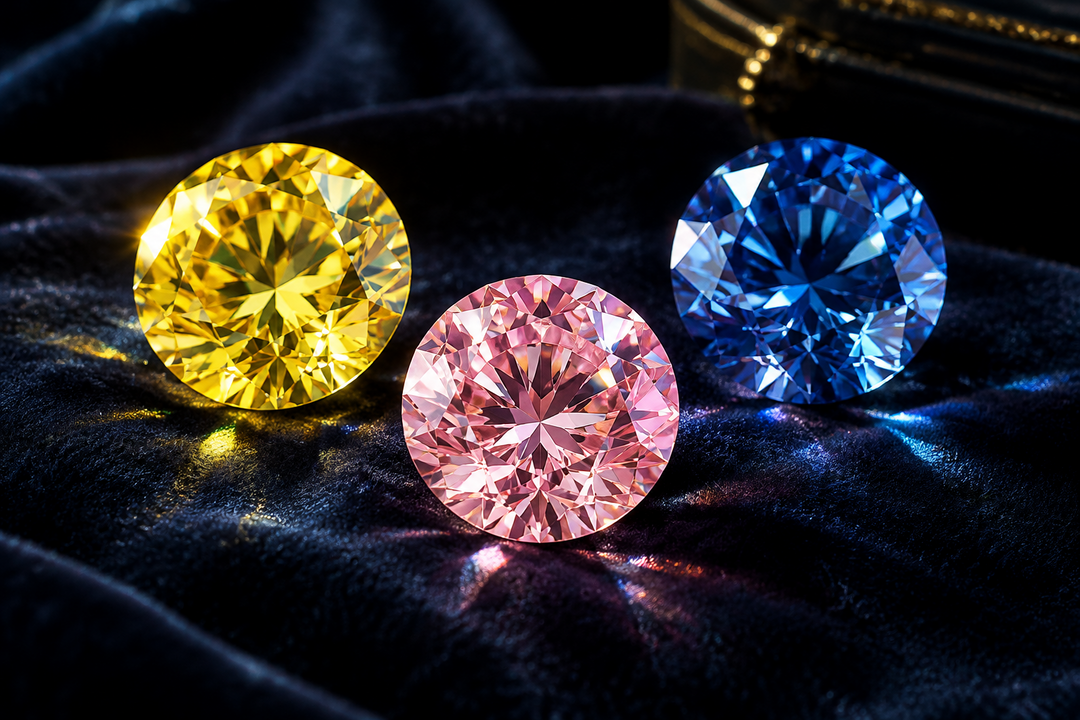 Fancy Color Lab-Grown Diamonds: Yellow, Pink, and Blue