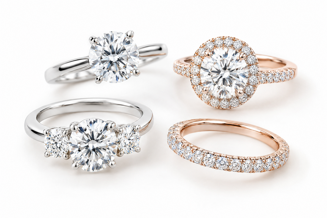 Lab-Grown Diamond Ring Settings: Solitaire, Halo & Everything Between