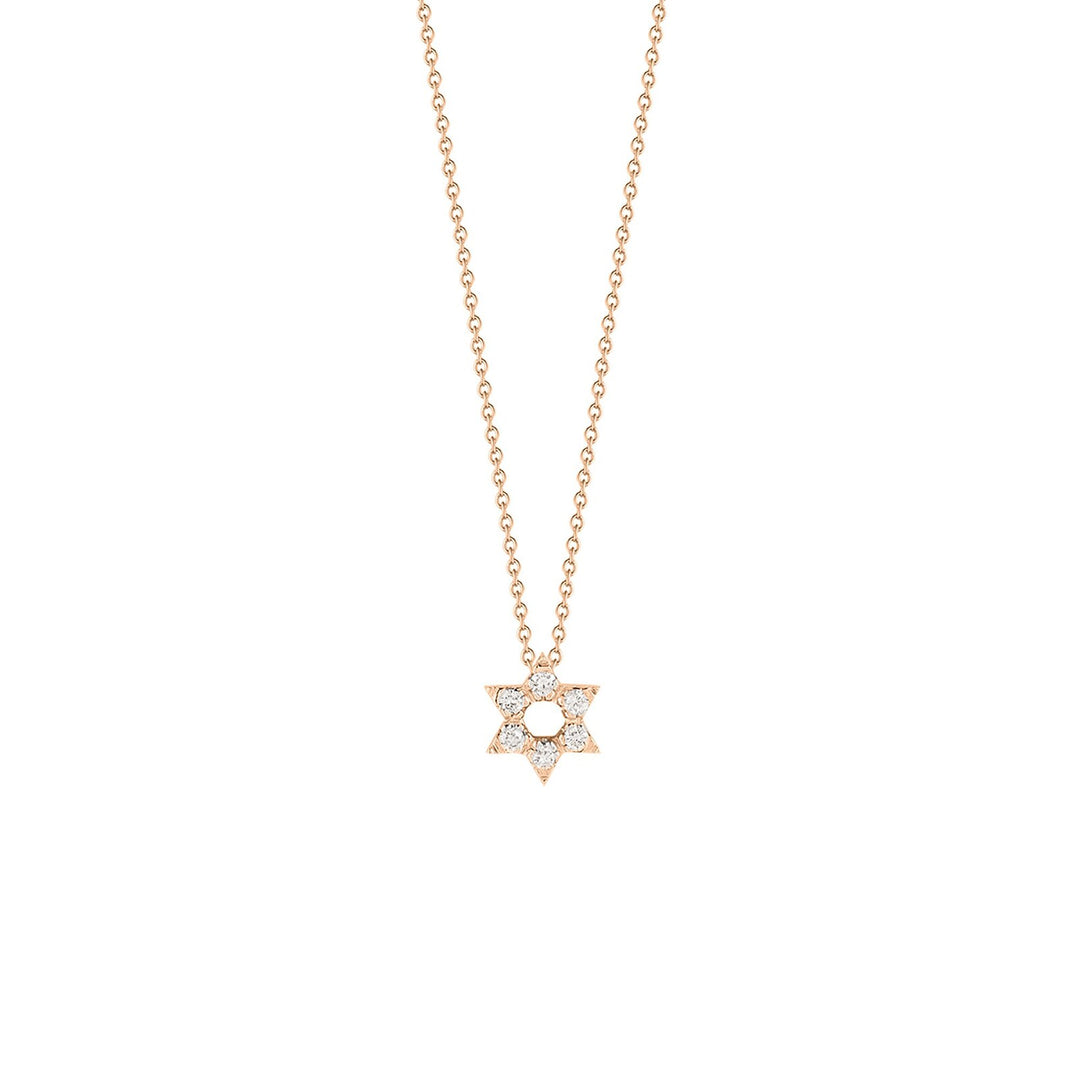 Roberto Coin 18K Gold Star of David Diamond Necklace