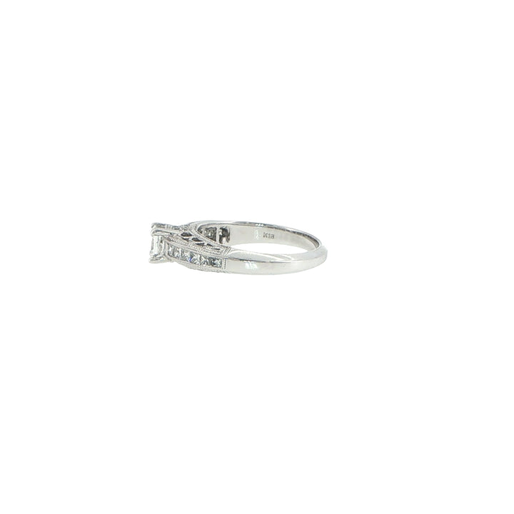 0.53ct Princess Cut Diamond in Vintage Style Ring
