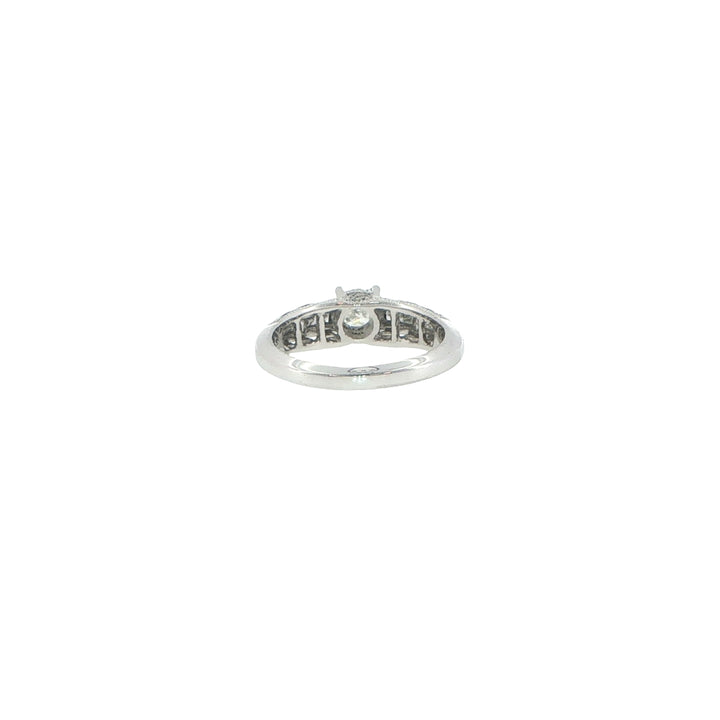 0.53ct Princess Cut Diamond in Vintage Style Ring