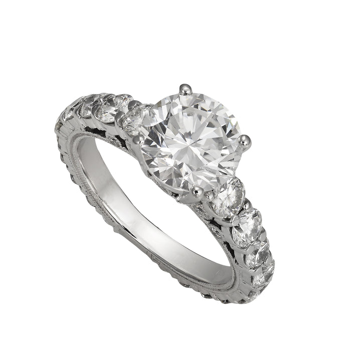 2.01 Carat Round Diamond Engagement Ring