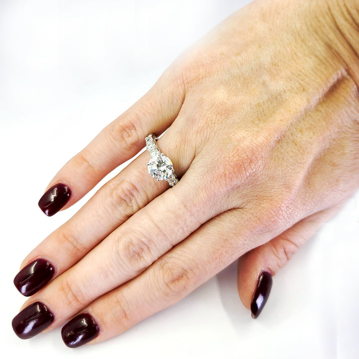 2.01 Carat Round Diamond Engagement Ring