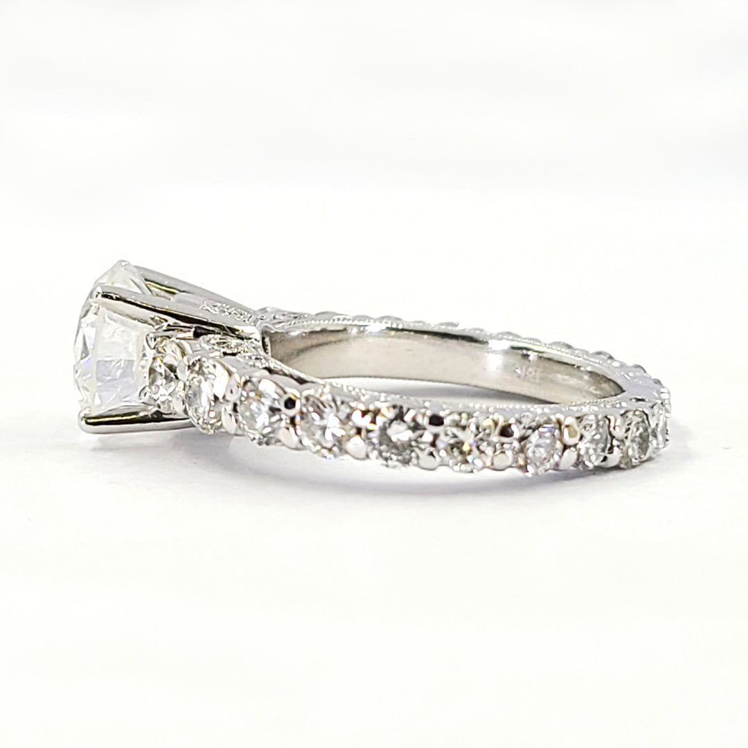 2.01 Carat Round Diamond Engagement Ring