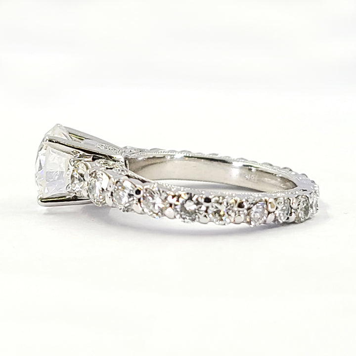 2.01 Carat Round Diamond Engagement Ring