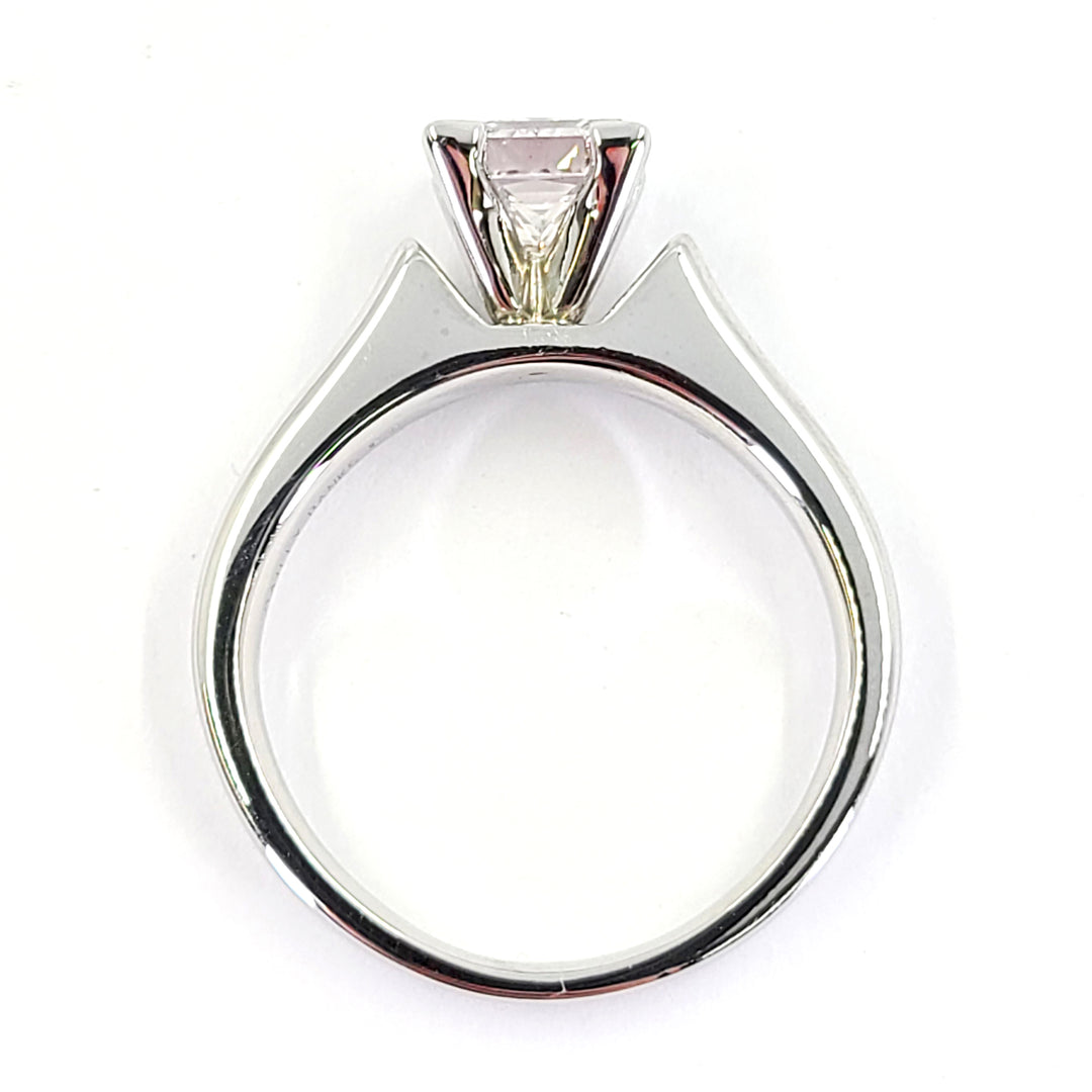 1.02 Carat Princess Cut Diamond Engagement Ring