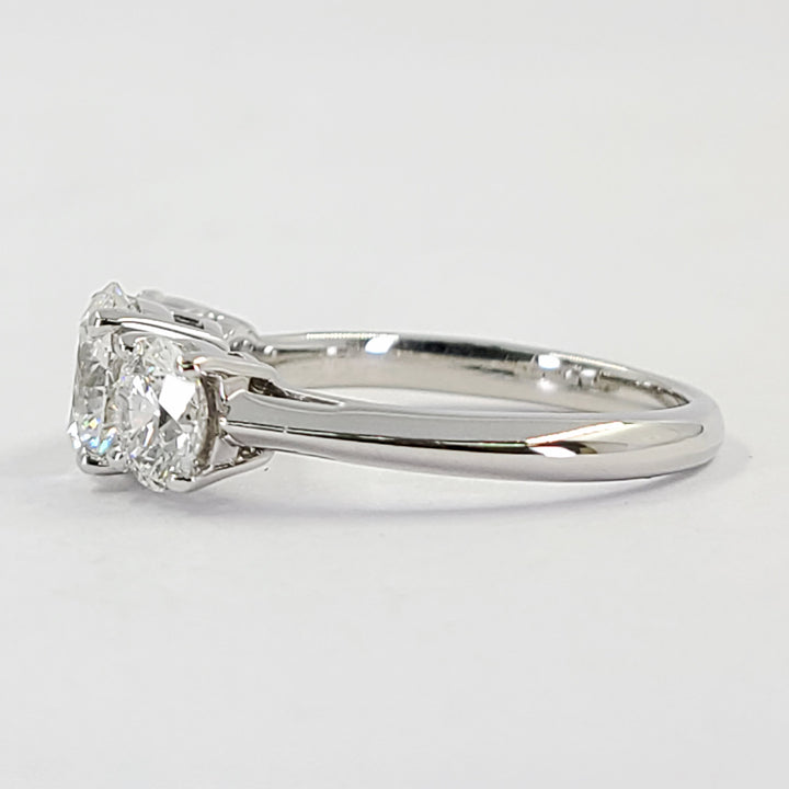 Tiffany & Co. 3 Stone Diamond Engagement Ring