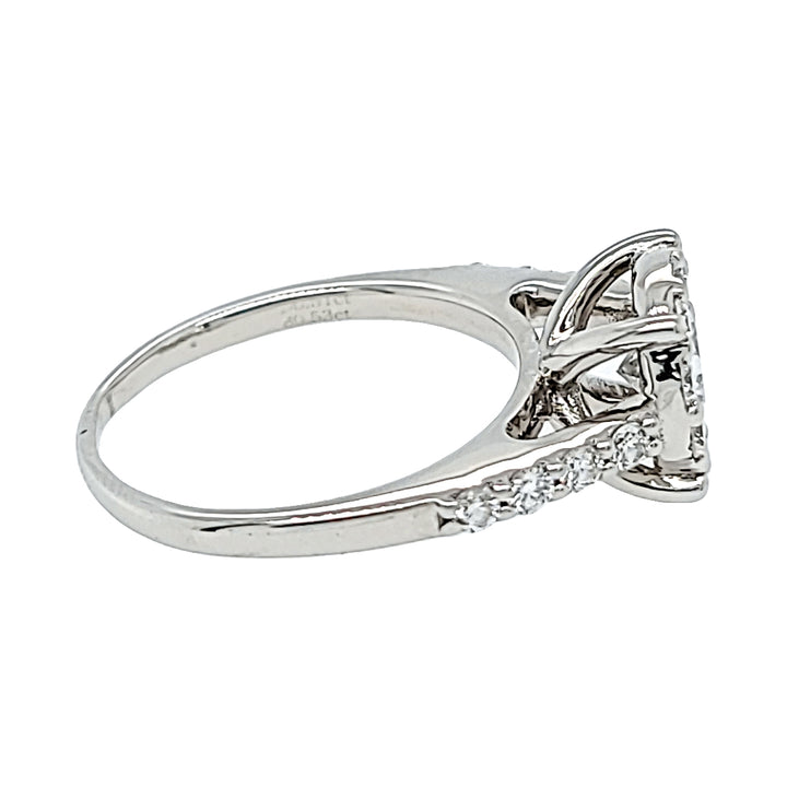 1.04 Carat Illusion Set Diamond Engagement Ring