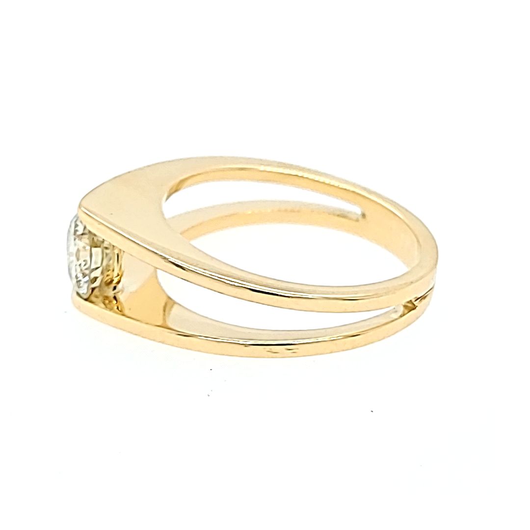 0.65 Carat Diamond Tension Set Ring