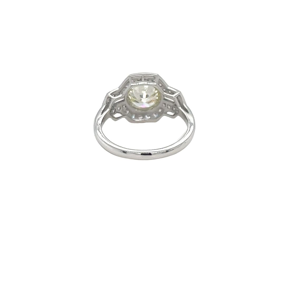 Vintage Platinum Multi Diamond Ring