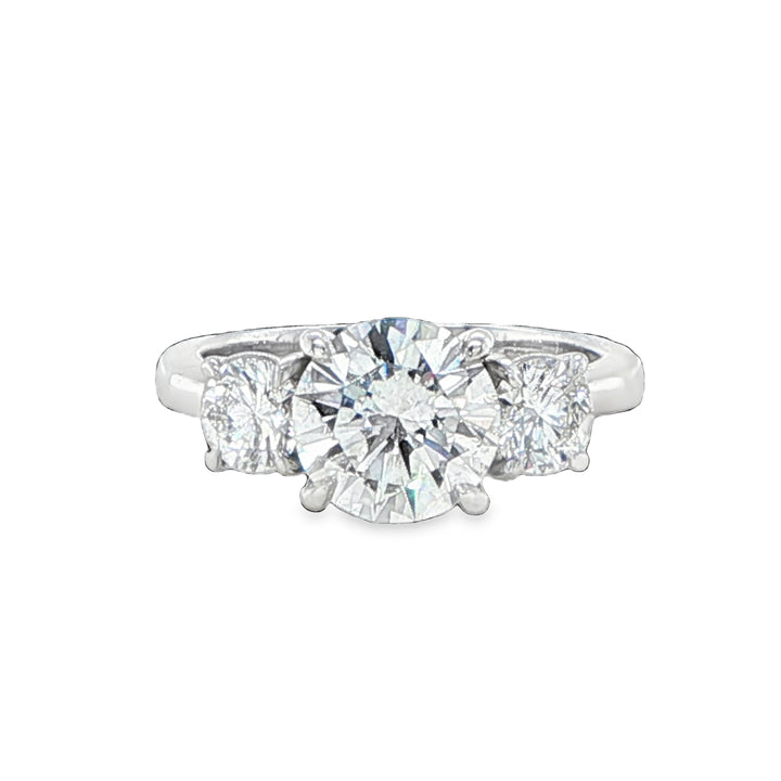 Platinum Three Stone Diamond Engagement Ring