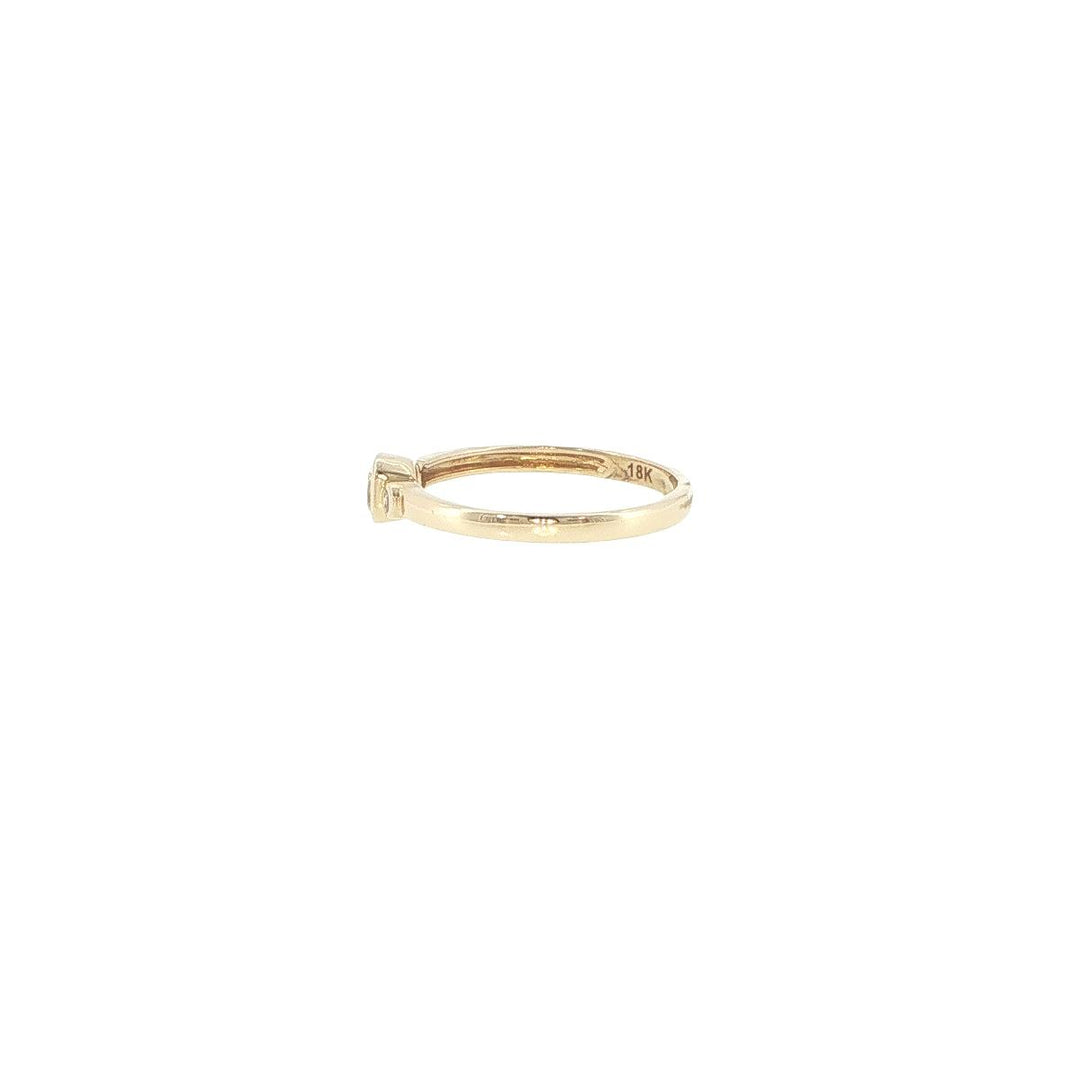 18K Yellow Gold Fancy Yellow Cushion Cut Diamond Ring