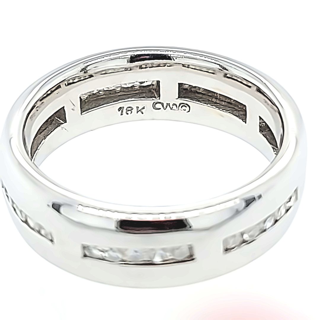 Wide Channel Set Diamond Band