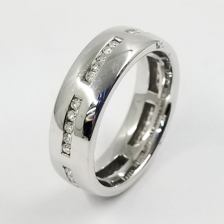 Wide Channel Set Diamond Band