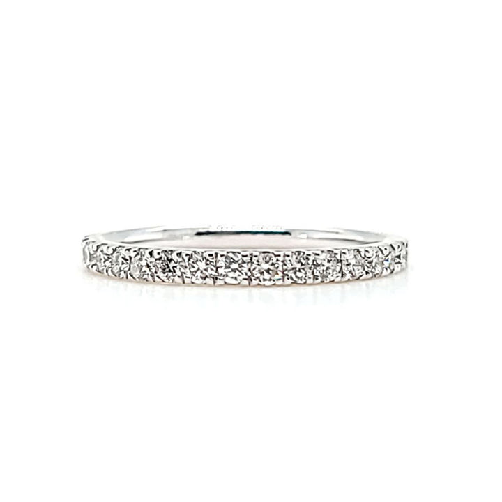 Alianza de boda de diamantes de 0,42 quilates