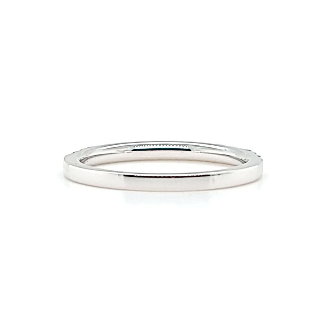 Alianza de boda de diamantes de 0,42 quilates