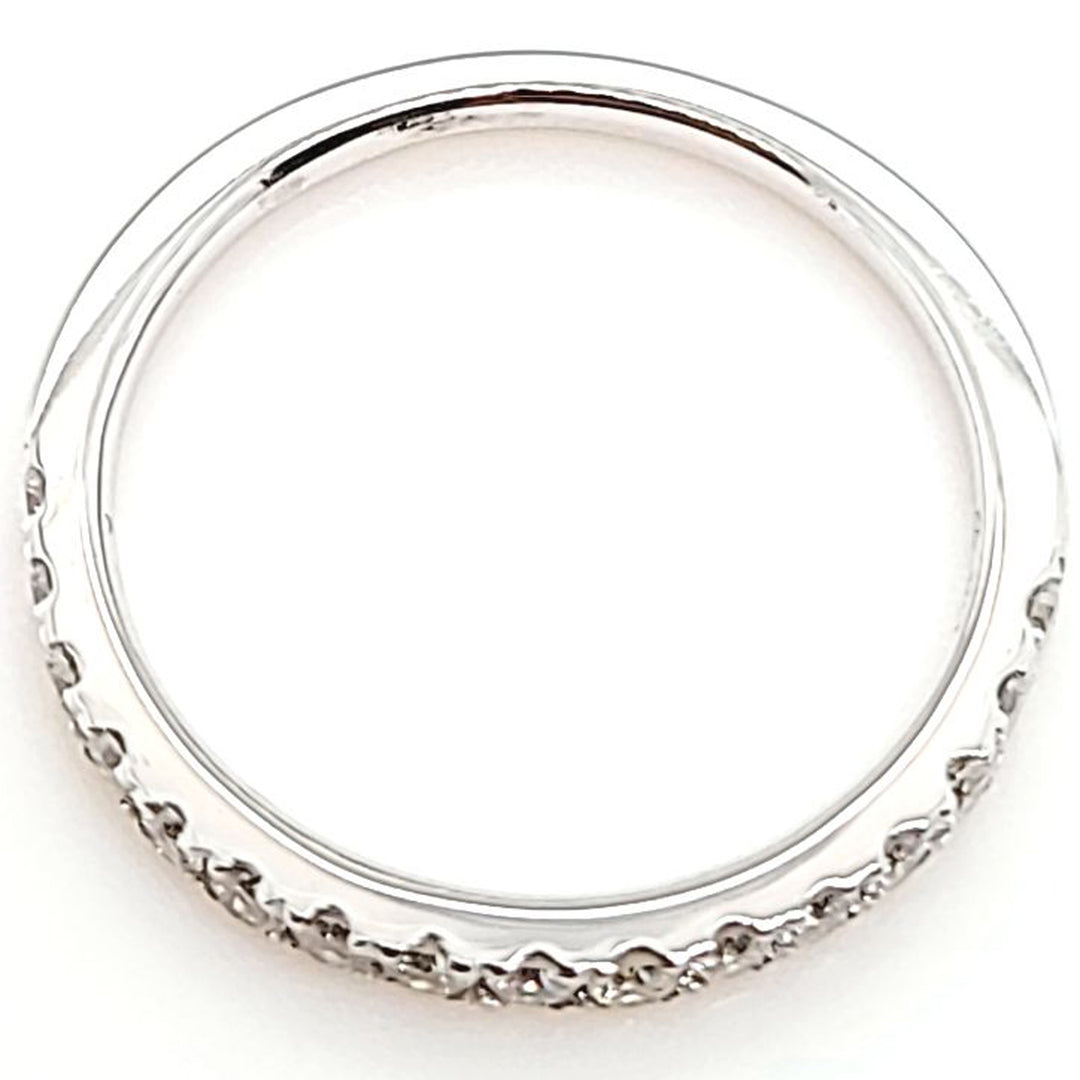 Alianza de boda de diamantes de 0,42 quilates