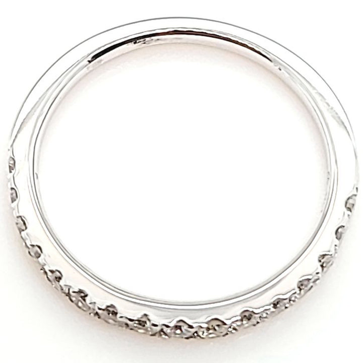 Alianza de boda de diamantes de 0,42 quilates