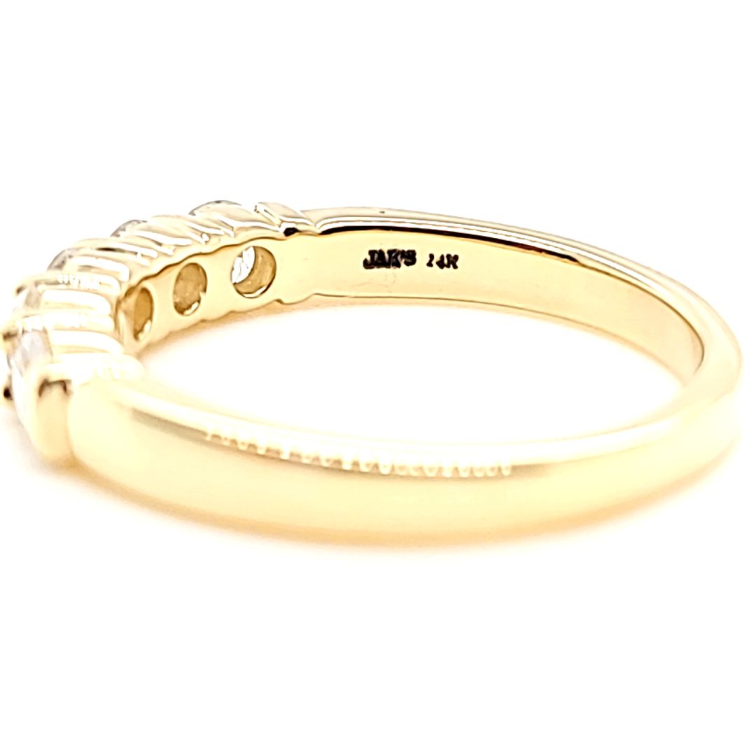 Anillo de diamantes de 5 piedras de 0,75 quilates