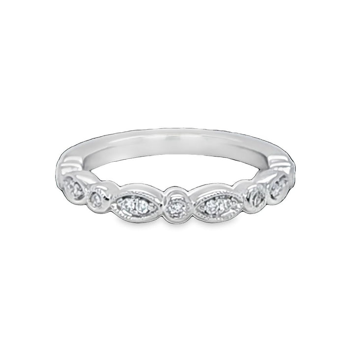 Scalloped Diamond Band