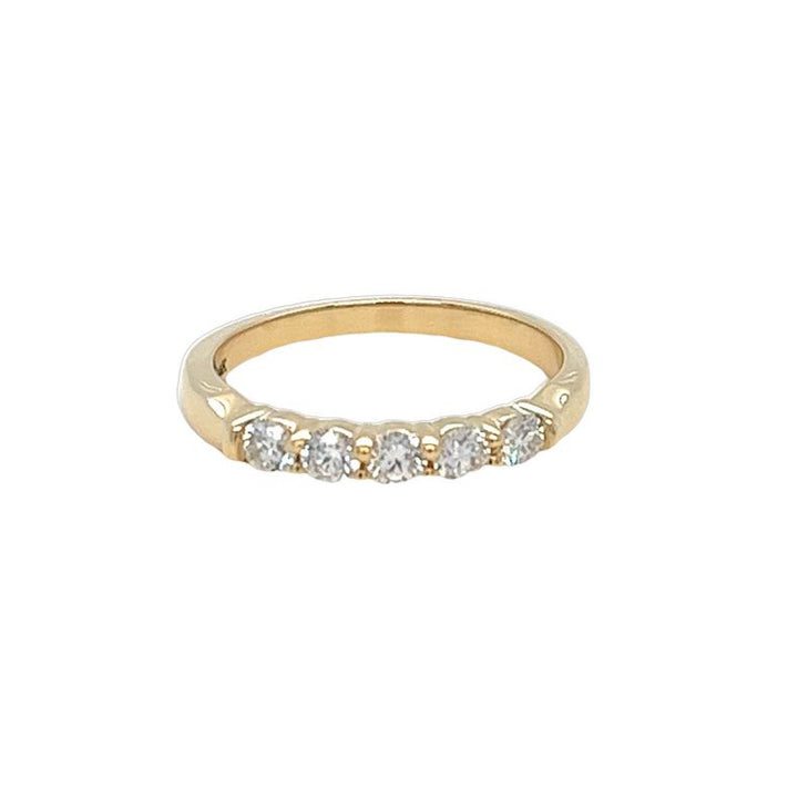 5 Diamond Shared Prong Band