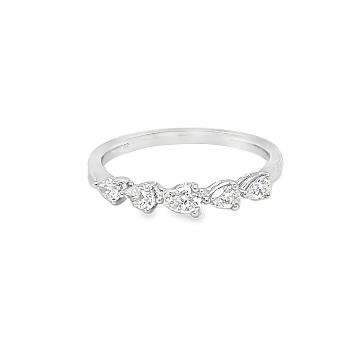 Pear Cut Diamond Band