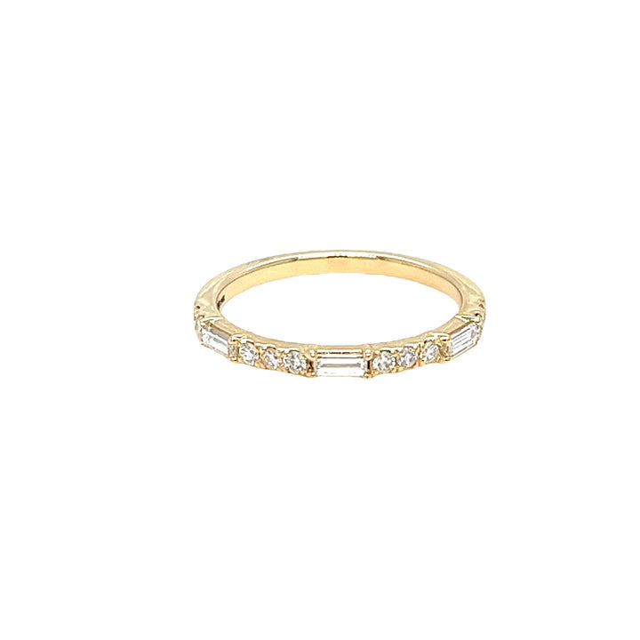 14K Yellow Gold Diamond Band