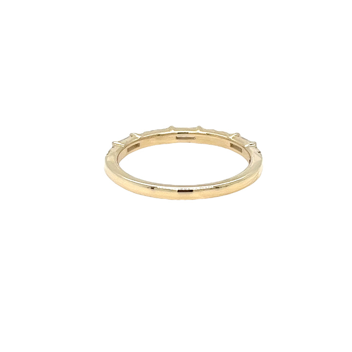 14K Yellow Gold Diamond Band