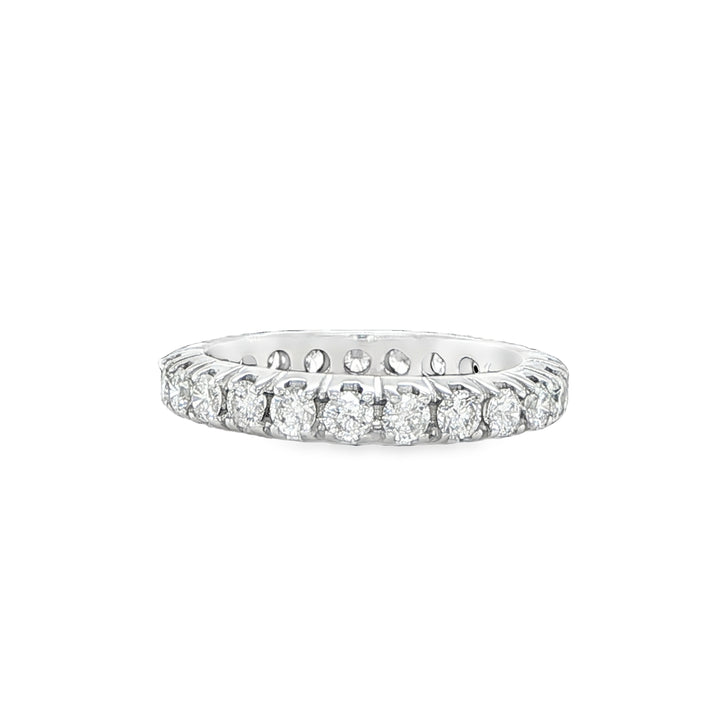 18K White Gold Diamond Eternity Band