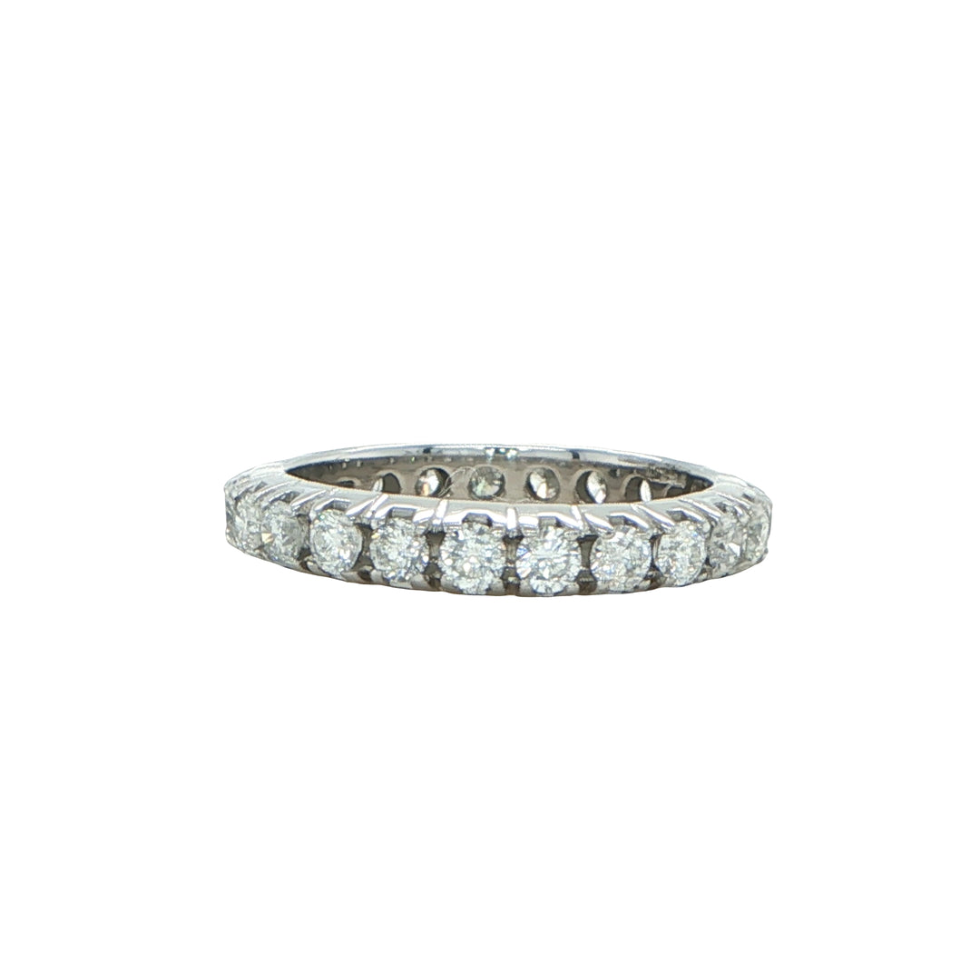18K White Gold Diamond Eternity Band