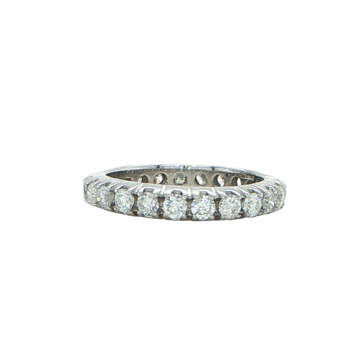 18K White Gold Diamond Eternity Band