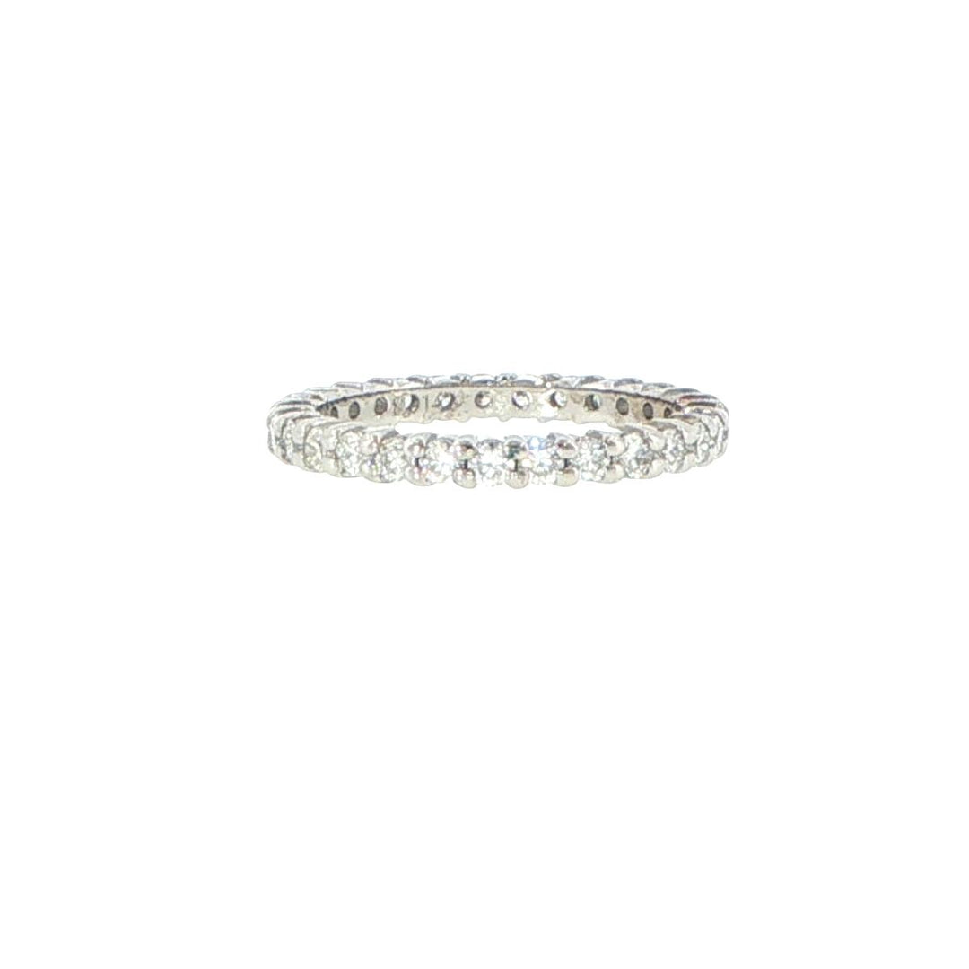 14K White Gold 2.4mm Diamond Eternity Band