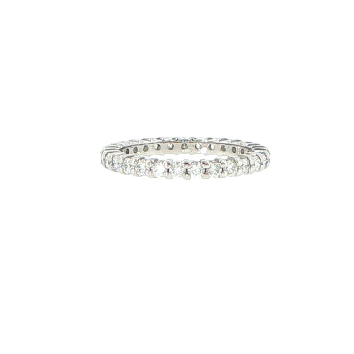 14K White Gold 2.4mm Diamond Eternity Band