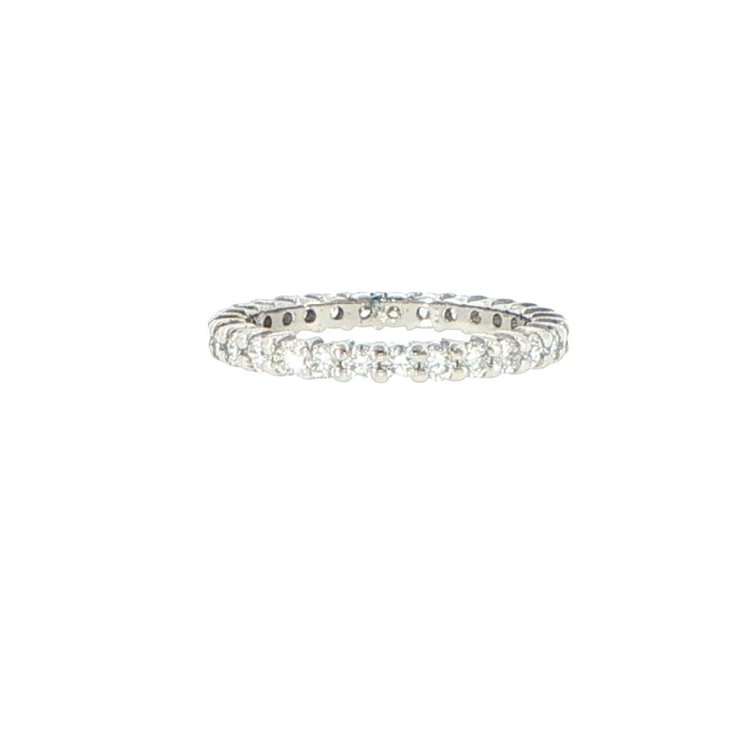 14K White Gold 2.4mm Diamond Eternity Band