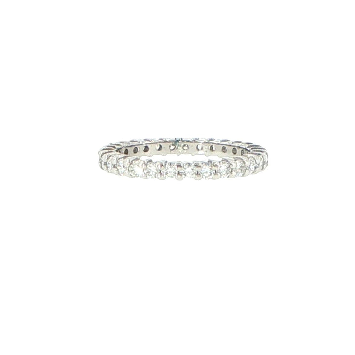 14K White Gold 2.4mm Diamond Eternity Band